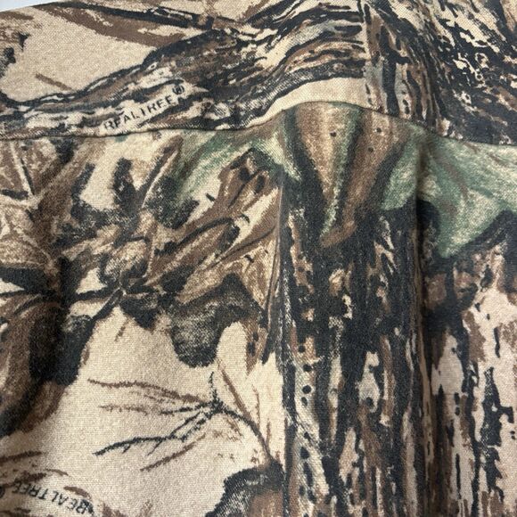 Codet RealTree Camo Flannel Shacket Men's 90’s M Hunting Shirt Jacket 22.5x25.5 - Picture 9 of 16